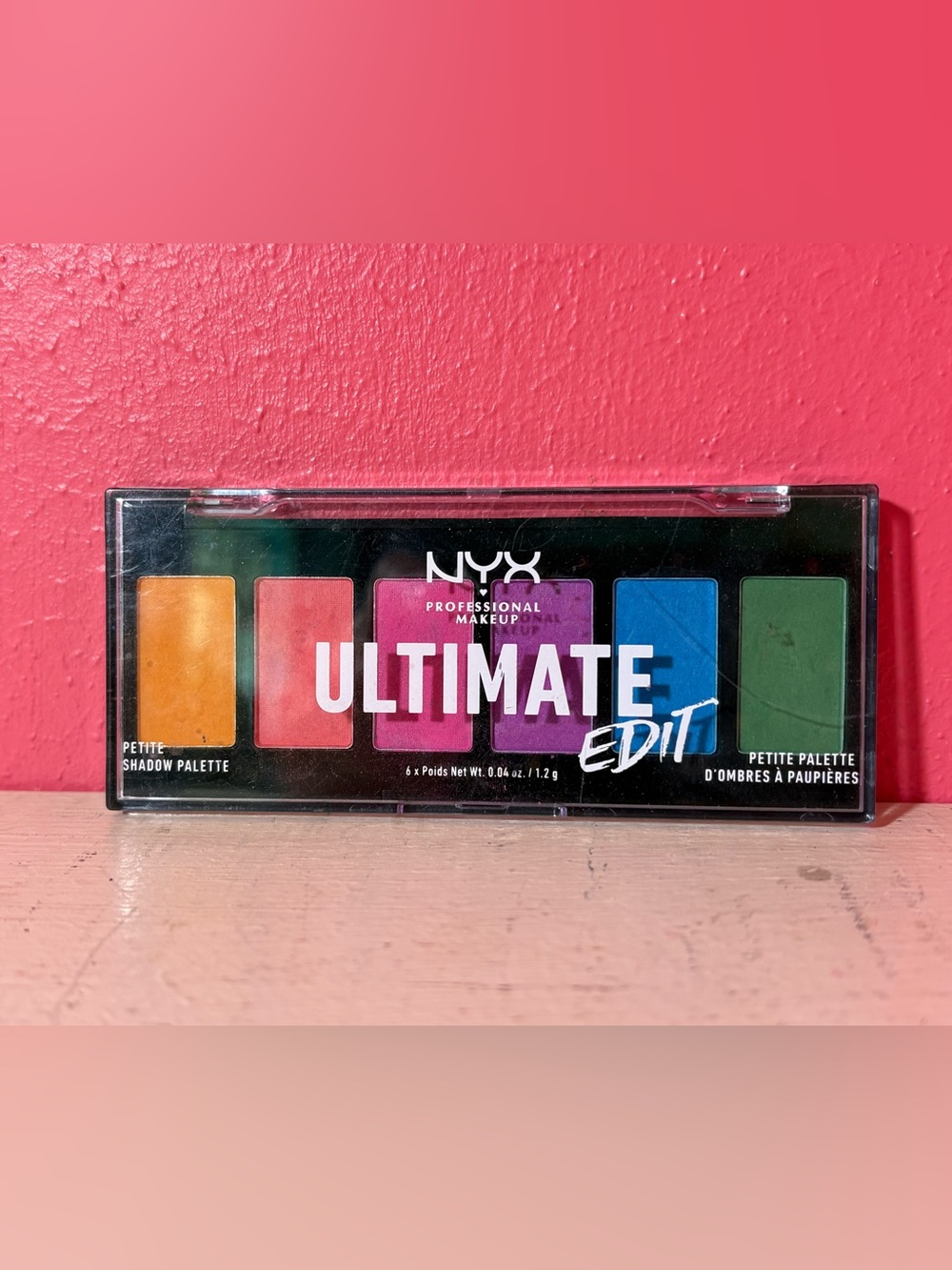 NYX Ultimate Edit Petite Eye Eyeshadow Palette Brights EUC Makeup USPP02 Travel